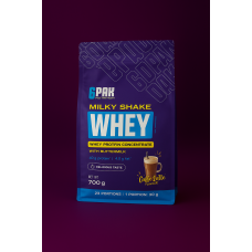 6PAK Whey Protein Concentrate 700 g – Caffe Latte Flavour