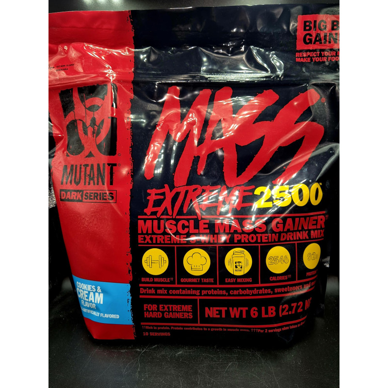 Mutant Whey MASS GAINER cookies and cream