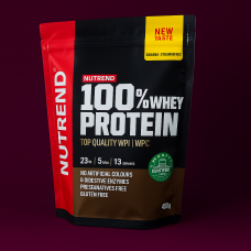 Nutrend 100% Whey Protein – Premium Whey Protein, Banana–Strawberry Flavour (400 g)
